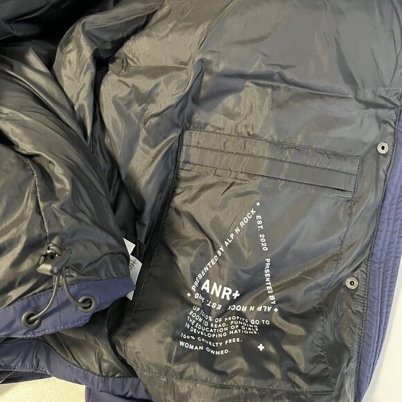 NEW Alp N Rock ANR Sz XL Peal Puffer II Crop Jacket Navy Blue - Picture 8 of 10